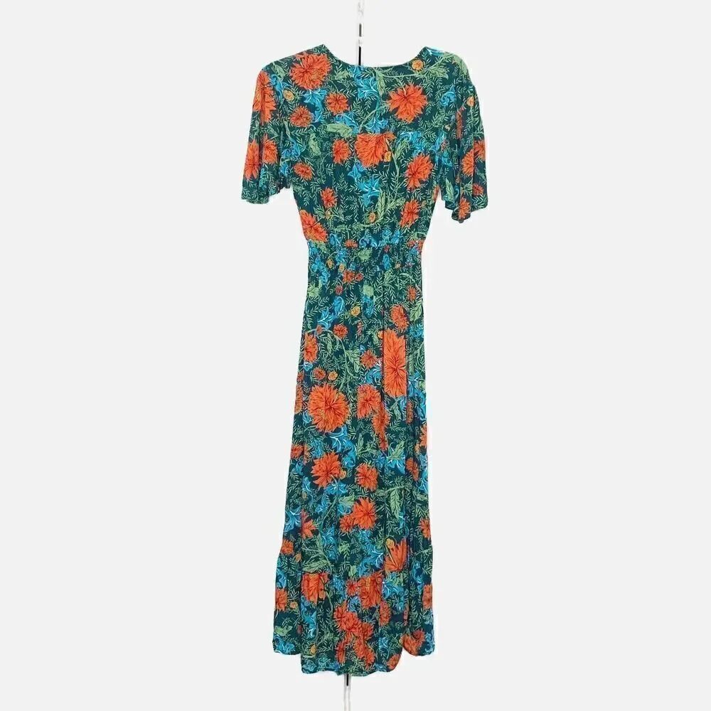 Abel the Label Fantasy Floral Tiered Cottage Core Dress Size XS Vacation Travel - Picture 9 of 9